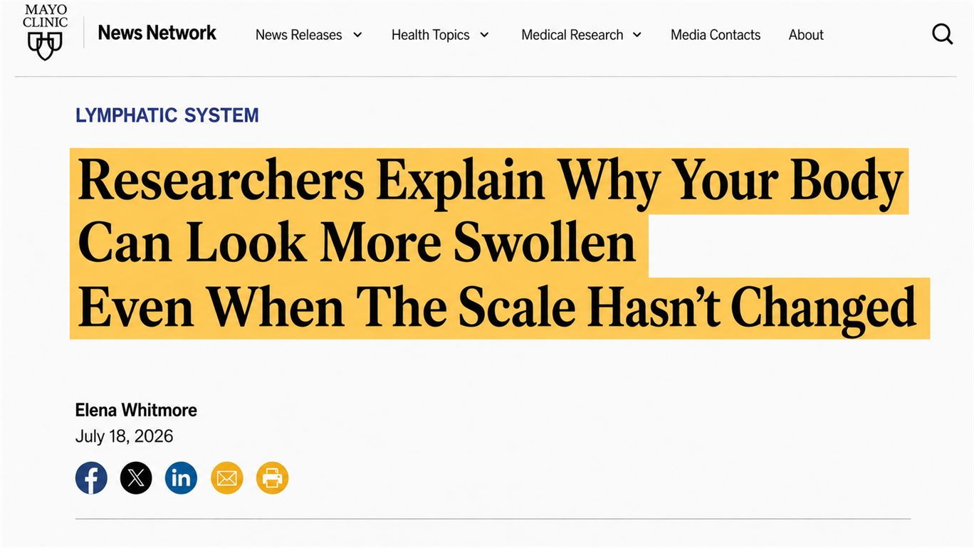 Researchers explain why your body can look more swollen even when the scale hasn't changed